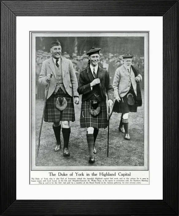 Framed Print : Duke of York in Highland Framed Print : Duke of York in Highland