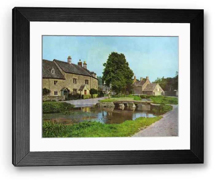 Framed Print : Trout stream, Lower Slaughter, Gloucestershire Framed Print : Trout stream, Lower Slaughter, Gloucestershire