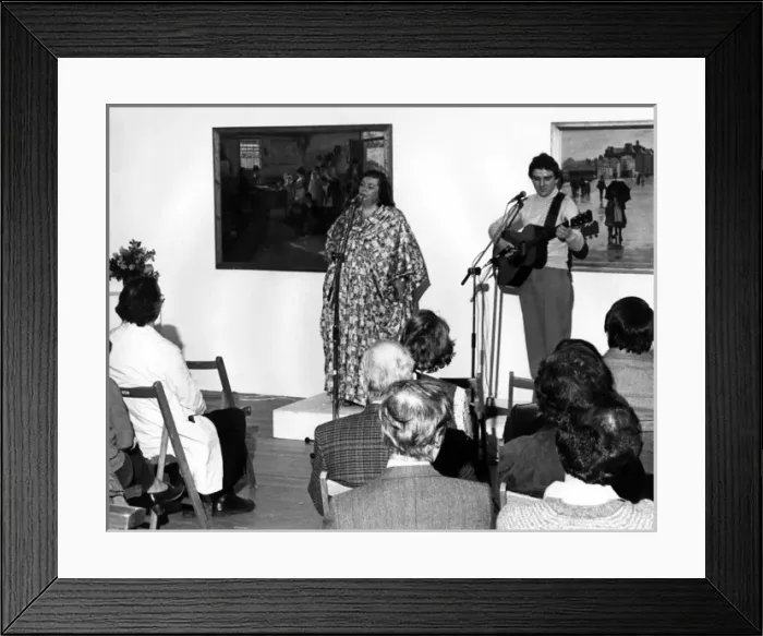 Framed Print : Brenda Wootton, Cornish folk singer Framed Print : Brenda Wootton, Cornish folk singer