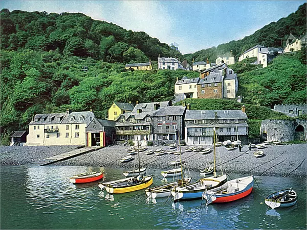 View of the harbour, Clovelly, Devon