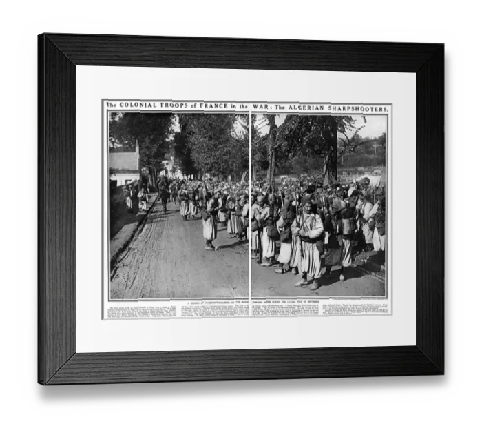 Framed Print : French Algerian troops in World War One Framed Print : French Algerian troops in World War One
