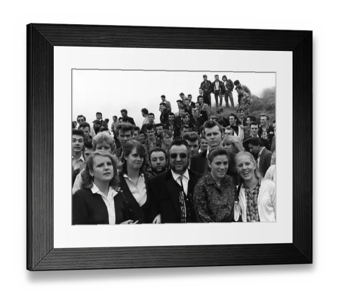 Framed Print : Gathering of rock and roll fans Framed Print : Gathering of rock and roll fans