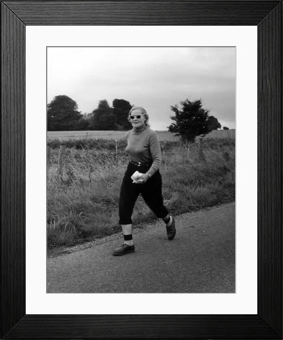 Framed Print : Barbara Moore, John o Groats to Lands End walk Framed Print : Barbara Moore, John o Groats to Lands End walk
