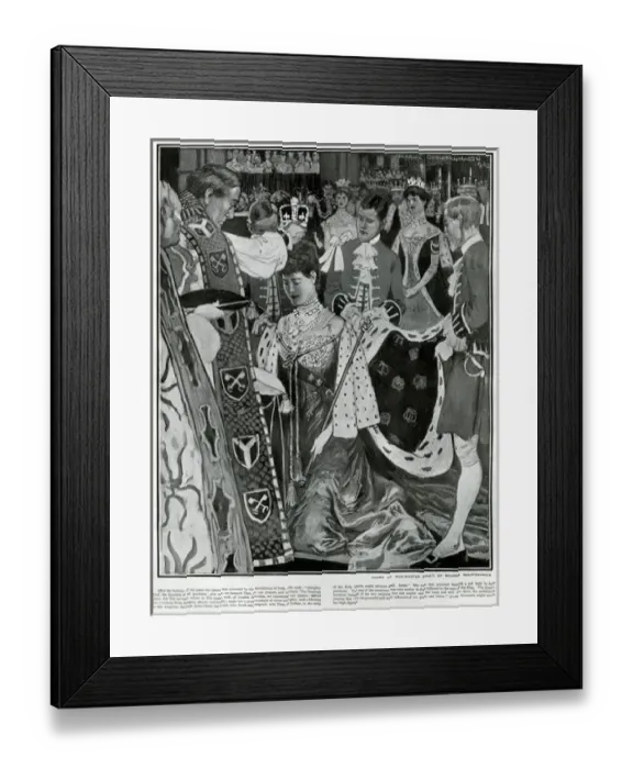 Framed Print : Crowning of Queen Alexandra Framed Print : Crowning of Queen Alexandra