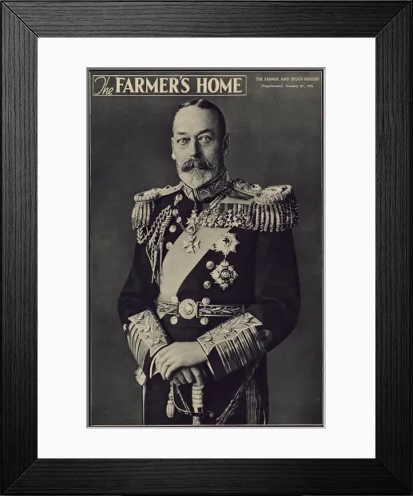 Framed Print : King George V Framed Print : King George V