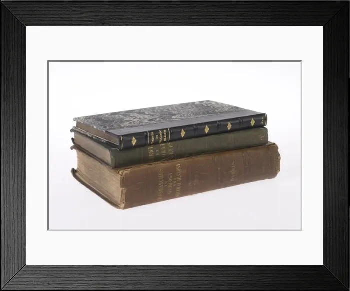 Framed Print : Darwin first editions Framed Print : Darwin first editions