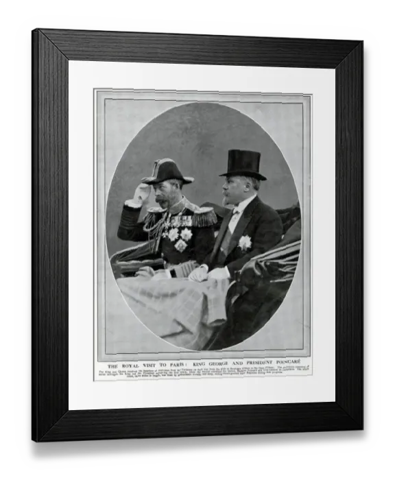 Framed Print : George V visits President Poincare