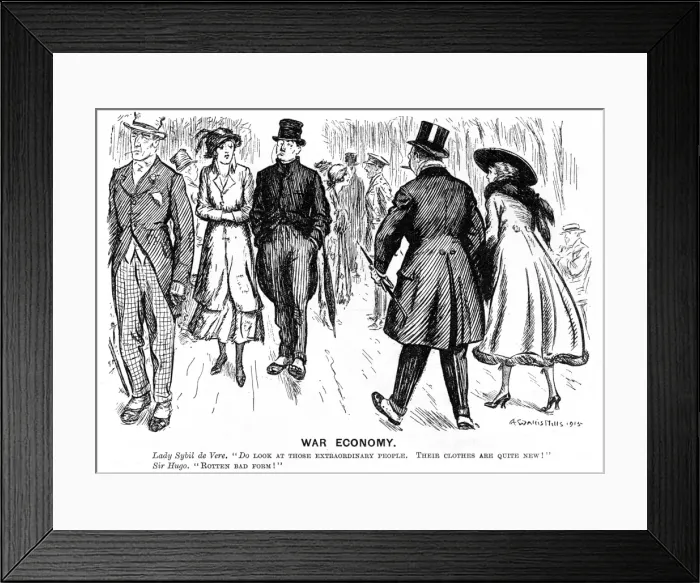 Framed Print : War Economy by A. Wallis Mills, WW1 Framed Print : War Economy by A. Wallis Mills, WW1