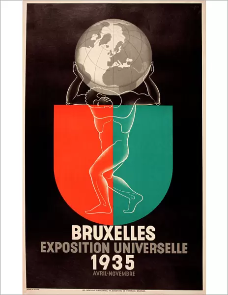 Poster design, Brussels International Exhibition