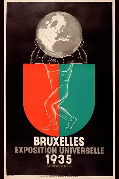 Poster design, Brussels International Exhibition