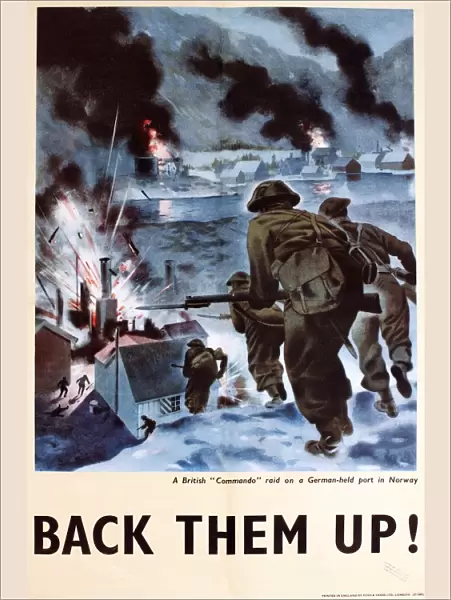 WW2 poster, Back Them Up