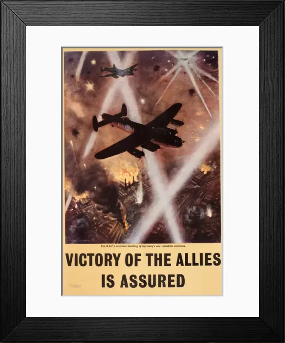 Framed Print : WW2 poster, Victory of the Allies is Assured Framed Print : WW2 poster, Victory of the Allies is Assured