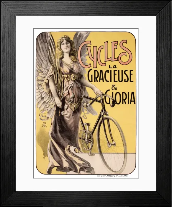 Framed Print : Poster, Cycles La Gracieuse & Gloria Framed Print : Poster, Cycles La Gracieuse & Gloria