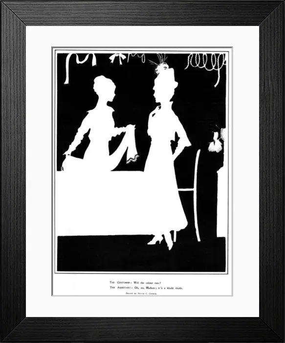 Framed Print : The Needless Question, predominance of khaki, WW1 Framed Print : The Needless Question, predominance of khaki, WW1
