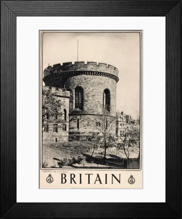 Framed Print : Britain poster, The Court Houses, Carlisle Framed Print : Britain poster, The Court Houses, Carlisle