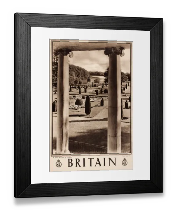Framed Print : Britain poster, A Show Garden of England Framed Print : Britain poster, A Show Garden of England