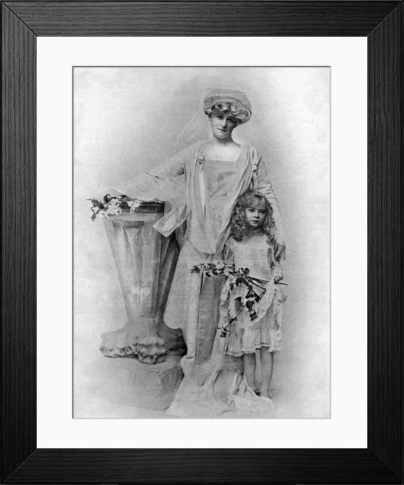Framed Print : Countess of Warwick and her daughter, Mercy Framed Print : Countess of Warwick and her daughter, Mercy