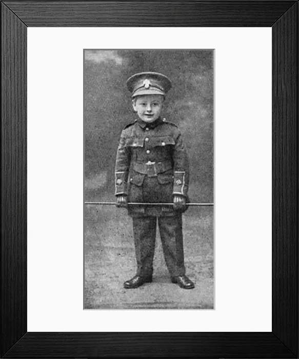 Framed Print : Teddy Benson in uniform, a young recruiting officer, WW1 Framed Print : Teddy Benson in uniform, a young recruiting officer, WW1