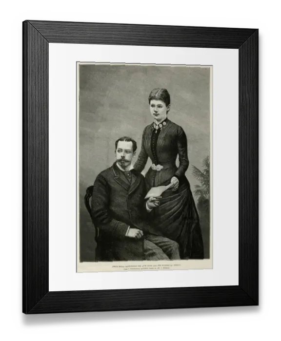 Framed Print : Prince Leopold, Duke of Albany & Princess Helena Framed Print : Prince Leopold, Duke of Albany & Princess Helena