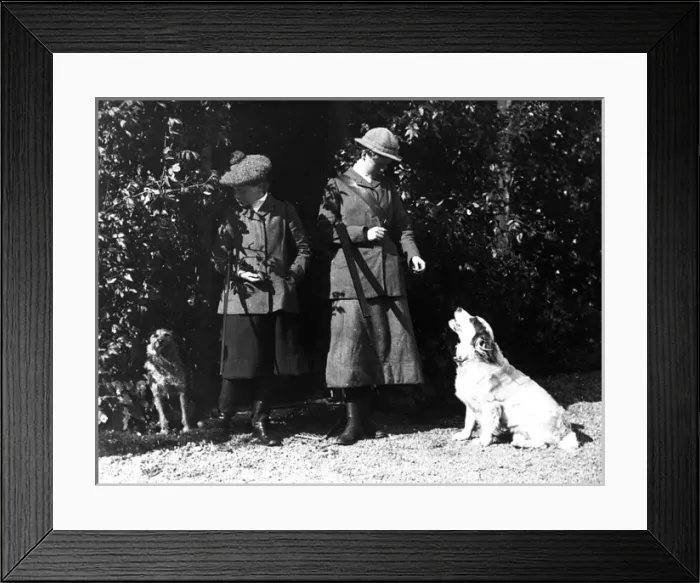 Framed Print : Isobel with Dogs Framed Print : Isobel with Dogs