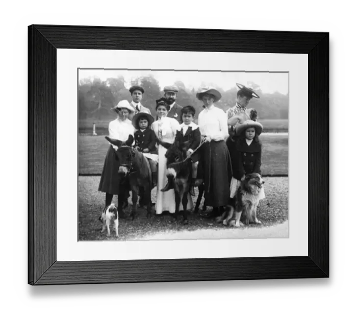 Framed Print : Group on the Lawn Denham Court, Denham, Buckinghamshire Framed Print : Group on the Lawn Denham Court, Denham, Buckinghamshire