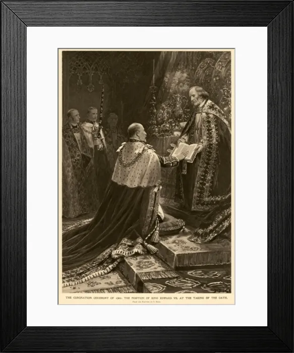 Framed Print : Coronation of King Edward VII