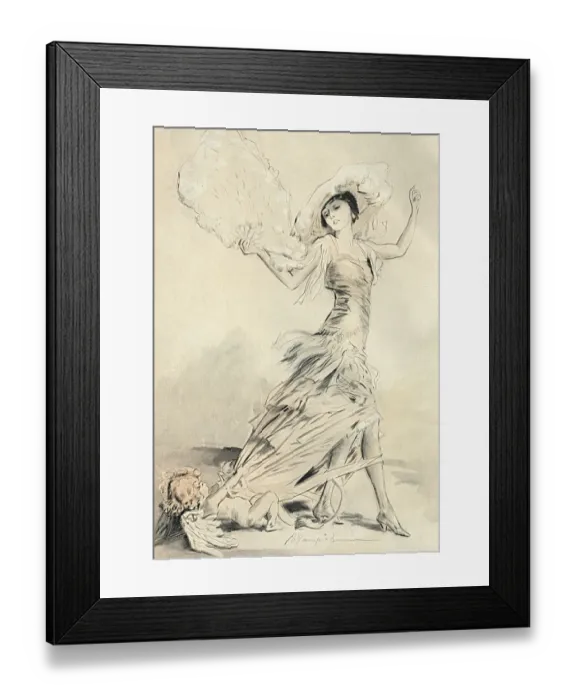 Framed Print : A Little Offensive by Edmund Blampied Framed Print : A Little Offensive by Edmund Blampied
