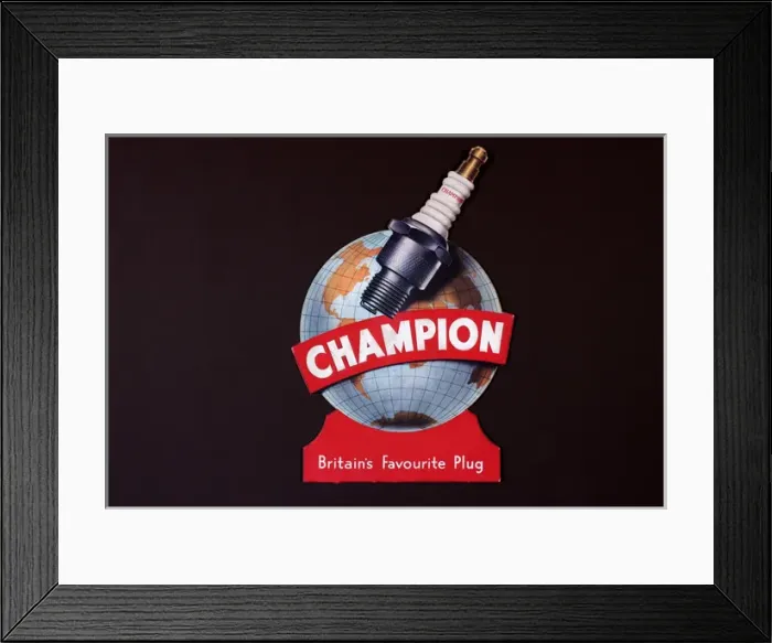 Framed Print : Poster, Champion plug Framed Print : Poster, Champion plug