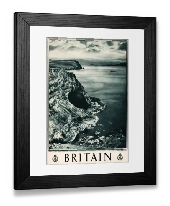 Framed Print : Britain poster, Isle of Skye, Scotland Framed Print : Britain poster, Isle of Skye, Scotland