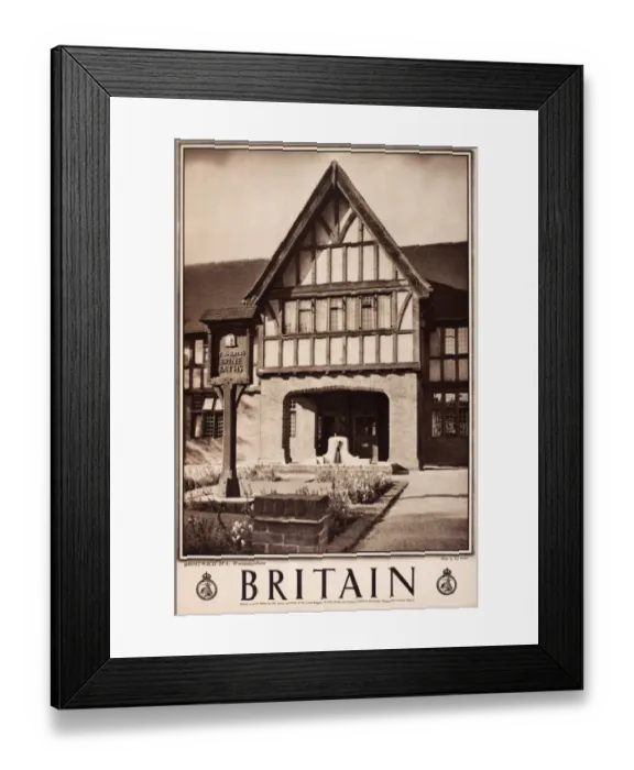 Framed Print : Britain poster, Droitwich Spa, Brine Baths Framed Print : Britain poster, Droitwich Spa, Brine Baths