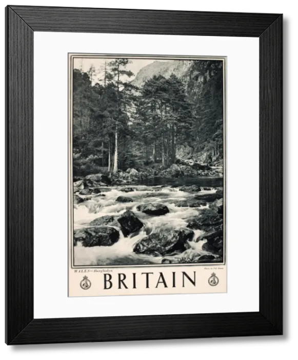 Framed Print : Britain poster, Aberglaslyn, Wales Framed Print : Britain poster, Aberglaslyn, Wales
