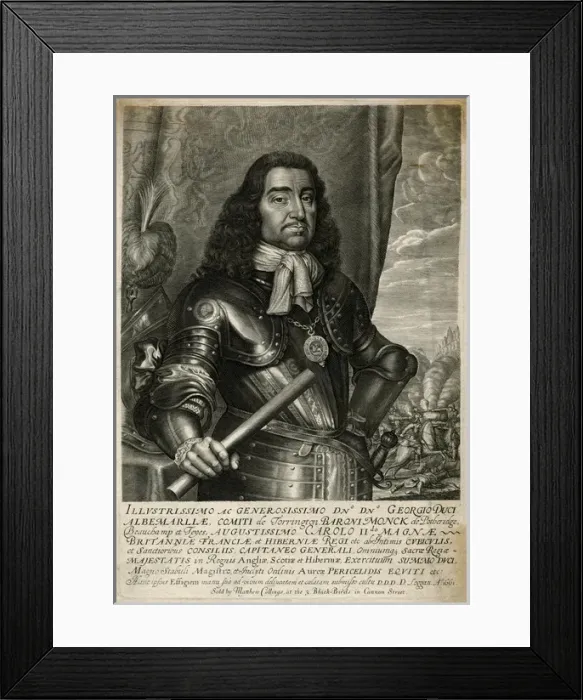 Framed Print : George Monck, Duke of Albemarle Framed Print : George Monck, Duke of Albemarle
