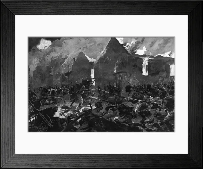 Framed Print : Hand to hand encounter on the Marne, 1914 Framed Print : Hand to hand encounter on the Marne, 1914