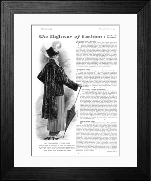 Framed Print : The fashionable winter coat Framed Print : The fashionable winter coat