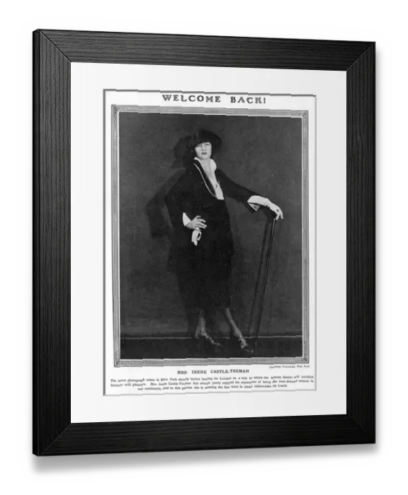 Framed Print : Mrs Irene Castle Framed Print : Mrs Irene Castle