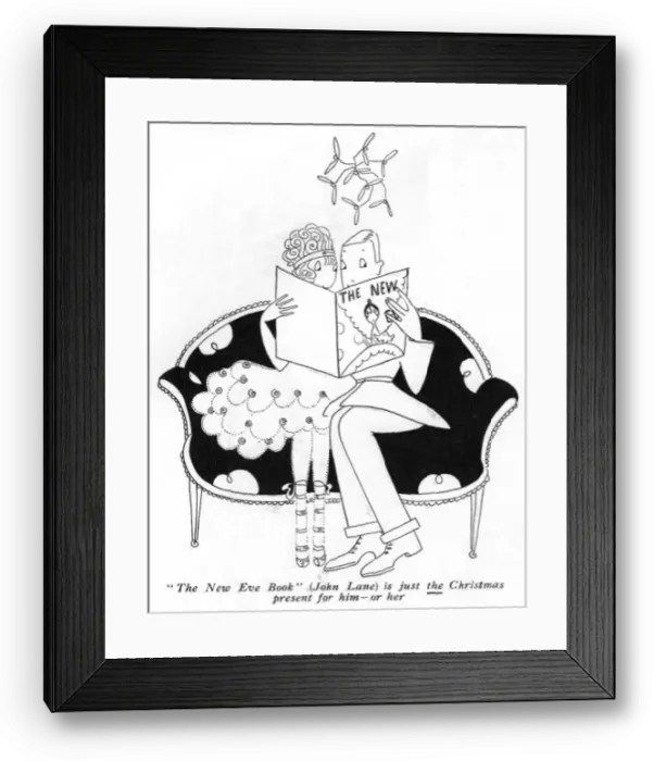 Framed Print : Eve reading The New Eve Book, 1917 Framed Print : Eve reading The New Eve Book, 1917