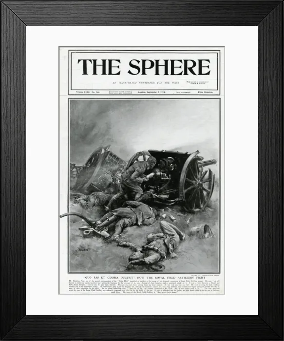Framed Print : Royal Field Artillery Gunner 1914 Framed Print : Royal Field Artillery Gunner 1914