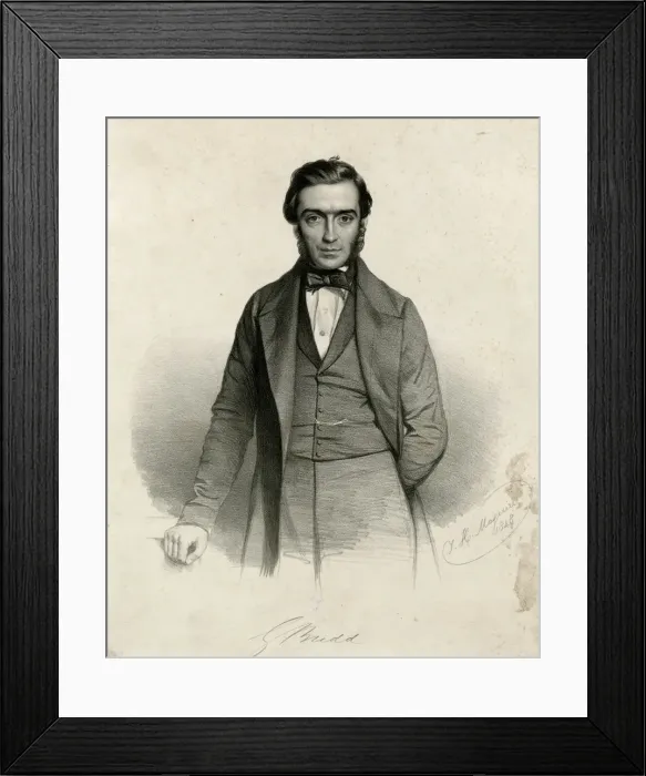 Framed Print : George Budd, English physician Framed Print : George Budd, English physician