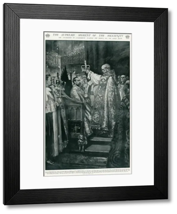 Framed Print : Ceremony of crowning of King George V Framed Print : Ceremony of crowning of King George V