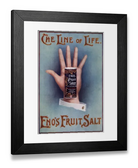 Framed Print : Advertisement, Enos Fruit Salt Framed Print : Advertisement, Enos Fruit Salt