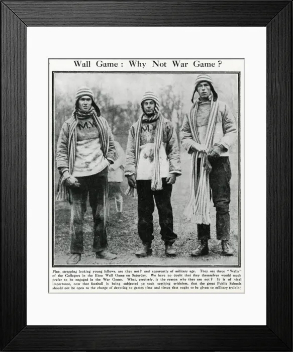 Framed Print : Wall Game: Why Not War Game? WW1 Framed Print : Wall Game: Why Not War Game? WW1