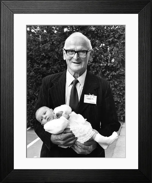 Framed Print : Great-grandfather with great-grandson Framed Print : Great-grandfather with great-grandson