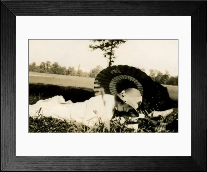 Framed Print : Self portrait with parasol (1 / 2) Framed Print : Self portrait with parasol (1 / 2)