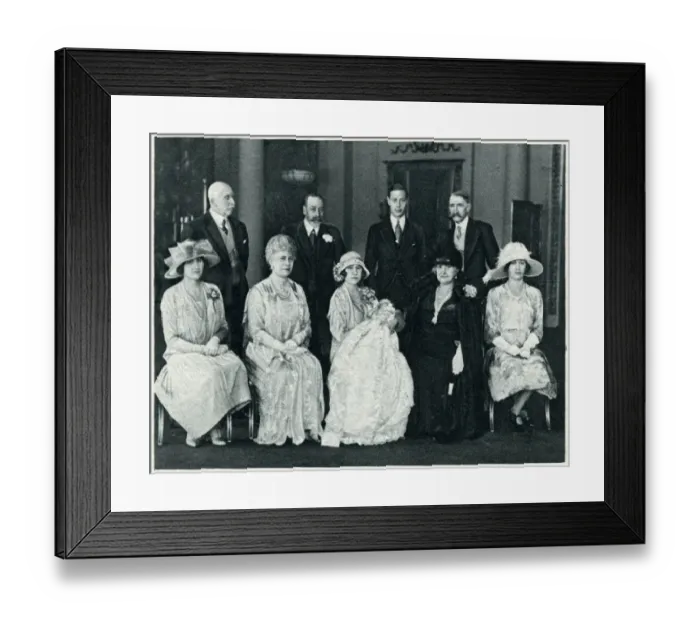 Framed Print : Royal group after Princess Elizabeths Christening Framed Print : Royal group after Princess Elizabeths Christening