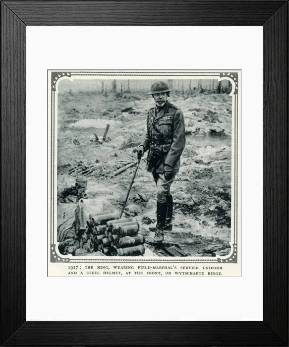 Framed Print : King George V at the Western Front Framed Print : King George V at the Western Front