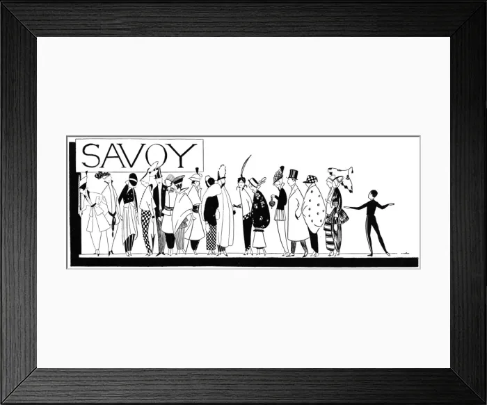 Framed Print : All the world is rushing to the Savoy Framed Print : All the world is rushing to the Savoy