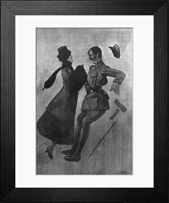 Framed Print : The Lighter Side of Darker London, WW1 Framed Print : The Lighter Side of Darker London, WW1