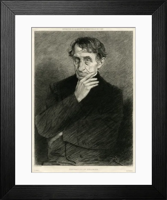 Framed Print : Johann Joseph Ignaz von Dollinger Framed Print : Johann Joseph Ignaz von Dollinger