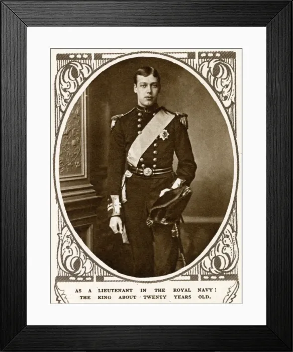 Framed Print : Prince George in Royal Navy uniform Framed Print : Prince George in Royal Navy uniform