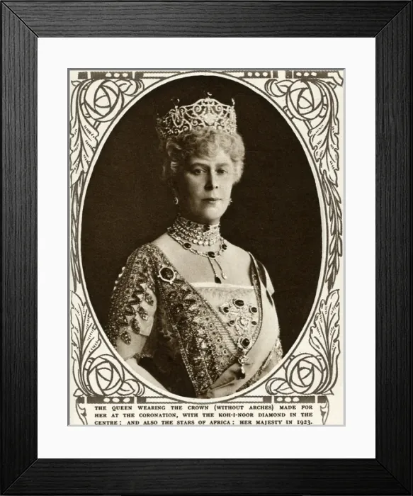 Framed Print : Queen Mary at a state function Framed Print : Queen Mary at a state function